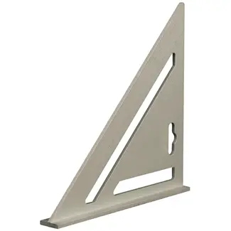 Silverline Heavy Duty aluminium meetdriehoek - 185 mm - geanodiseerd - T-vormige rand