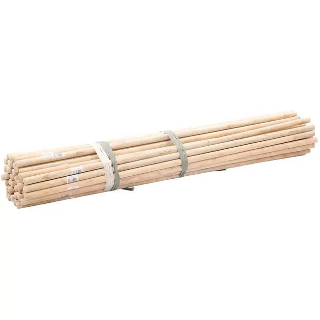 Silverline Houten bezemstelen - 122 cm - Ø 24 mm - 50 stuks - Heavy-Duty