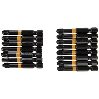 Triton Schroefbits PZ3 pozidriv - S2 staal - slagvast krachtig - 50 mm - grijs - 15 stuks - voor boor en slagschroevendraaiers