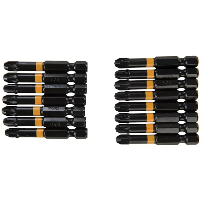 Triton Schroefbits PZ3 pozidriv - S2 staal - slagvast krachtig - 50 mm - grijs - 15 stuks - voor boor en slagschroevendraaiers