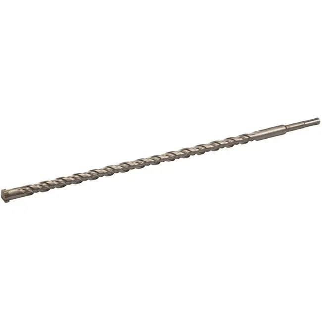 Silverline SDS-plus boor - hardmetalen 4-snijder - dubbele groef, stofafvoer - 18 x 460 mm - grijs - boren in metselwerk en beton