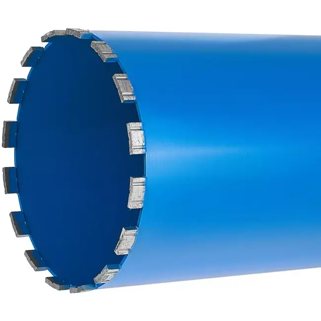 GEKO Diamantboor 182 mm - Voor nat en droog gebruik - 450 mm werkdiepte - 16 segmenten