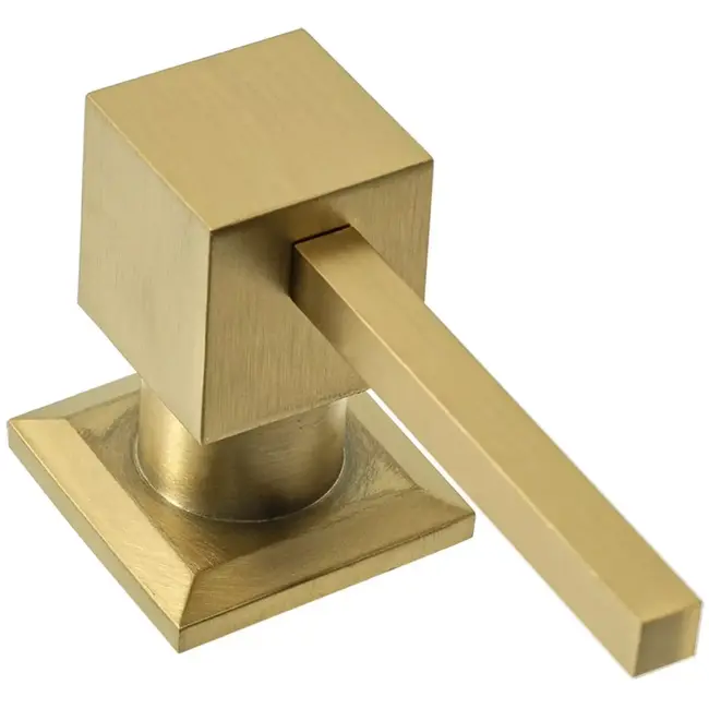 REA Inbouw zeepdispenser - rechthoekig - geborsteld goud - 330 ml