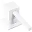 REA Inbouw zeepdispenser - rechthoekig - 330 ml - mat wit - minimalistisch design