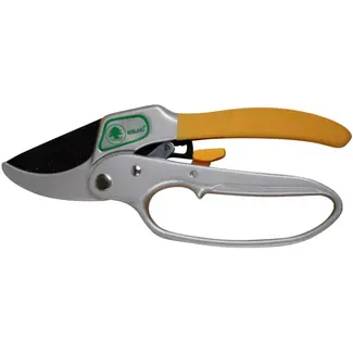 Hofftech Snoeischaar - 3-traps mechanisme - 20 cm - SK5 koolstofstaal - Tefloncoating - Antislip handvatten