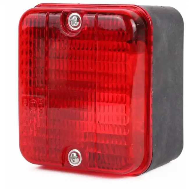 Benson Mistachterlicht - Compact - Rood - 85 x 75 mm - Inclusief Bevestigingsmateriaal