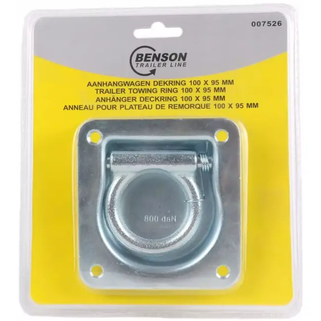 Benson Sjoroog enkel met veer - verzinkt staal - 100 x 95 mm