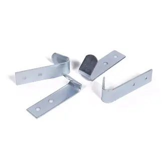 Benson Schroefhaken - Hoge draagkracht - Binnen en buiten - 4 stuks - Zilver