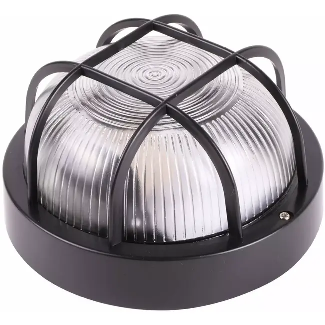 Benson Ronde buitenlamp - waterdicht - zwart - E27 fitting - 18 cm