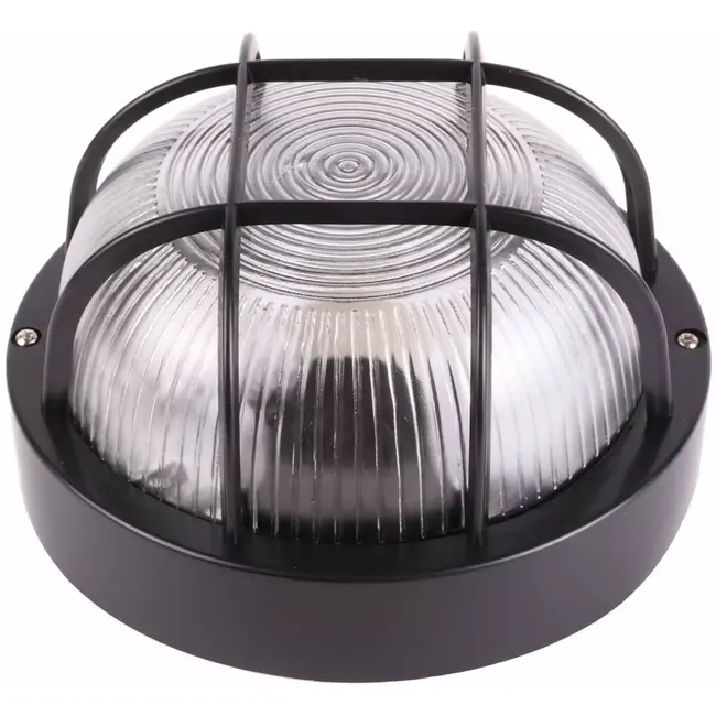 Benson Ronde buitenlamp - waterdicht - zwart - E27 fitting - 18 cm