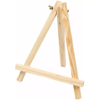 Benson Mini schildersezel - tafelmodel - vurenhout - driepoot - 24 x 16 cm