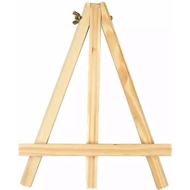 Benson Mini schildersezel - tafelmodel - vurenhout - driepoot - 24 x 16 cm