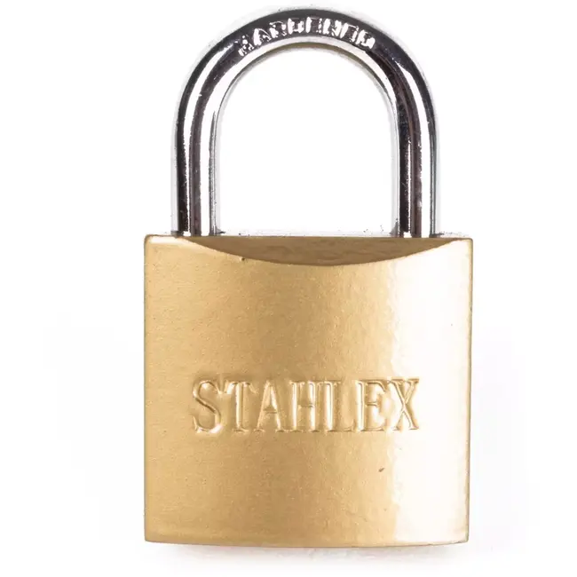 Stahlex Hangslot - 32 mm - Inclusief 3 sleutels - Gemoffeld ijzer - Gehard staal