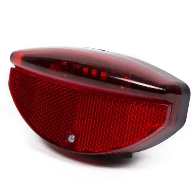 Benson LED fietsachterlicht - Staartreflector - Universeel - Inclusief batterijen - Zwart/rood