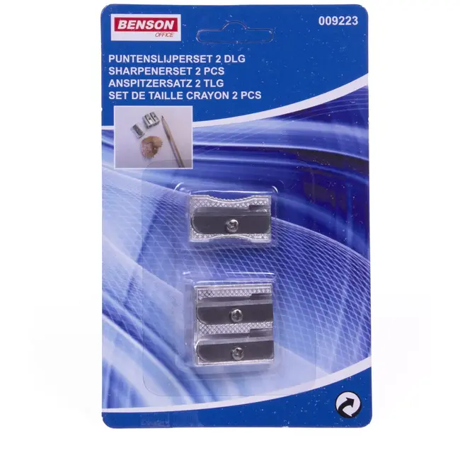 Benson Puntenslijperset - Enkelvoudig en Dubbel - Duurzaam Metaal - 2-delig