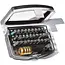 Benson Universele schroefbitset - PH, PZ, Inbus & Torx - 32-delig - Kleurcodering - Magnetische bithouder - Opbergbox met riemclip