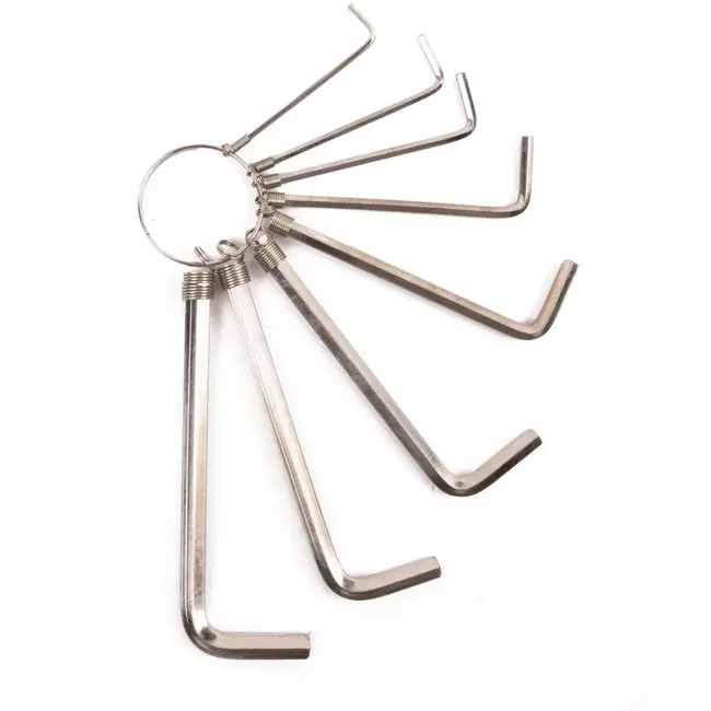 Benson Inbussleutelset - 8-delig - 1.5 t/m 6.0 mm - Met handige sleutelring