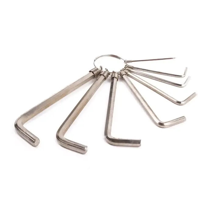 Benson Inbussleutelset - 8-delig - 1.5 t/m 6.0 mm - Met handige sleutelring