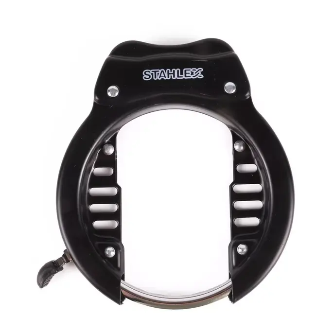 Stahlex Zwart ringslot - Weerbestendig - Inclusief montageset en 2 sleutels - Beveiliging categorie B