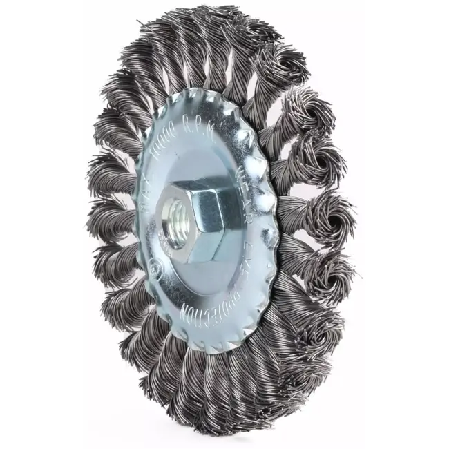 Benson Getordeerde rondborstel staal - M14 aansluiting - 125 mm - ideaal voor lasnaden en scherpe hoeken