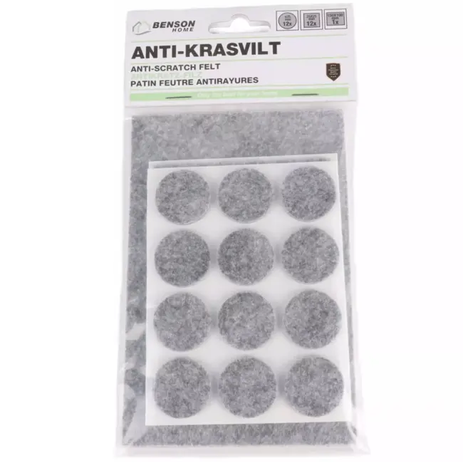 Benson Anti-krasvilt - Grijs - Diverse maten - 25 stuks