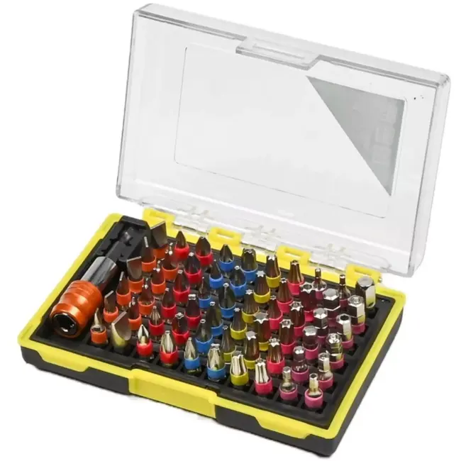 Hofftech Complete bitset - 61-delig - snelwisselhouder - kleurcodering - chroom-vanadiumstaal