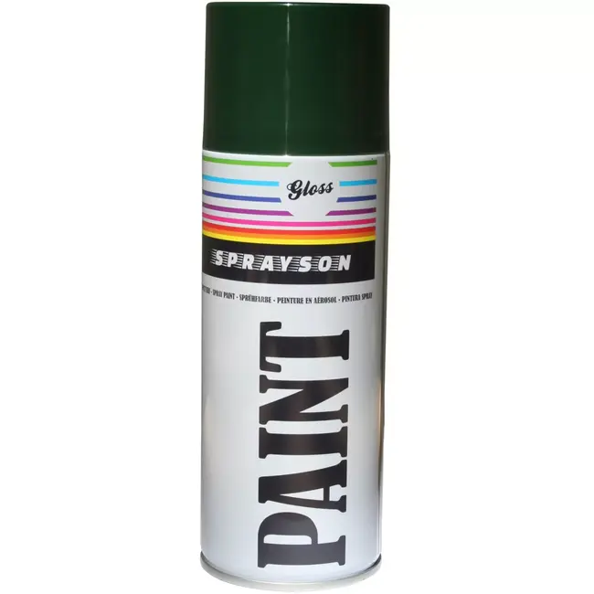 Sprayson Hoogglans groene spuitlak - RAL6009 - 400 ml - veelzijdige toepassing