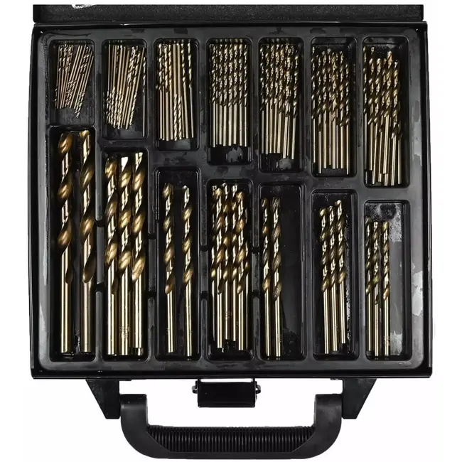 Hofftech Uitgebreide HSS borenset - cobalt coating - 101-delig - inclusief stevige koffer