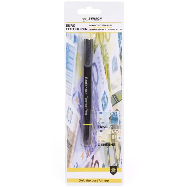 Benson Snel en eenvoudig valse eurobiljetten detecteren - geldcontrole pen