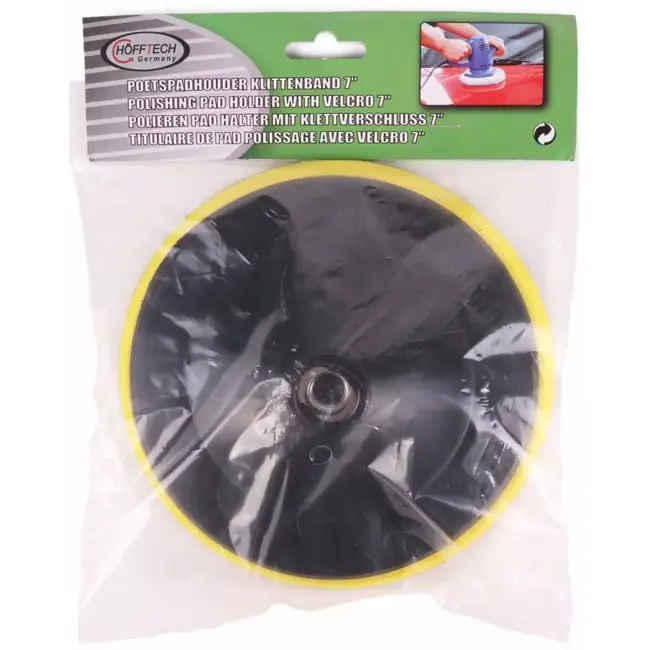 Hofftech Steunschijf Hard - Ø 180 mm - M14 Aansluiting - Klittenbandbevestiging - Duurzaam