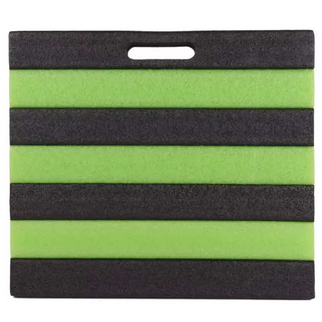 Benson Comfortabele kniemat - 30 x 35 cm - groen/zwart - ideaal voor tuinieren en klussen
