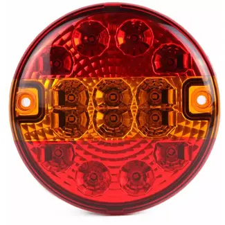 Benson Rond LED-achterlicht vrachtwagen - 140 mm - waterdicht - 4 functies - 12/24V