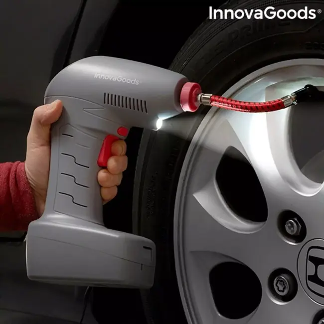 Merkloos Draadloze Multifunctionele Luchtcompressor 12 Volt - 9 Bar