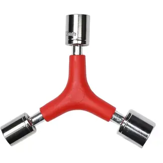 Benson Dopsleutel 3-weg - 8/9/10 mm - Comfortabel handvat - Rood