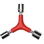 Benson Dopsleutel 3-weg - 8/9/10 mm - Comfortabel handvat - Rood