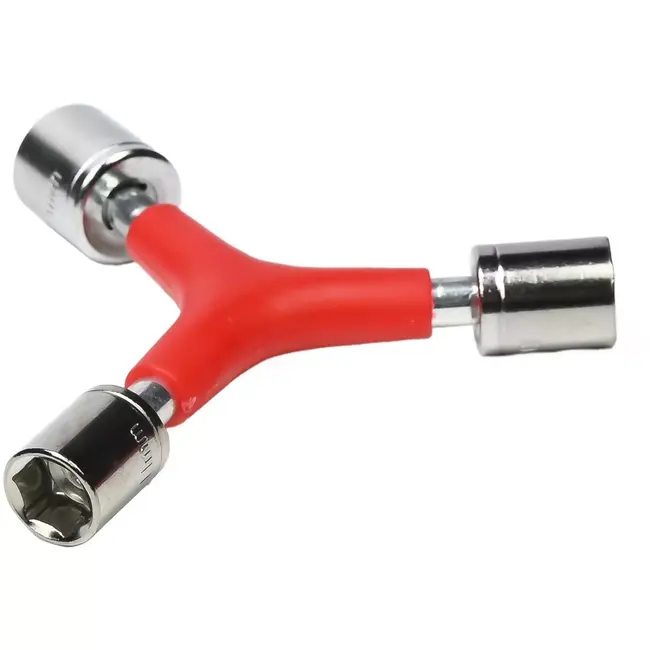 Benson Dopsleutel 3-weg - 8/9/10 mm - Comfortabel handvat - Rood