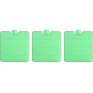 Benson Compacte koelelementen set - 3 stuks - 8x8x1,5 cm - mintgroen