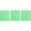 Benson Compacte koelelementen set - 3 stuks - 8x8x1,5 cm - mintgroen