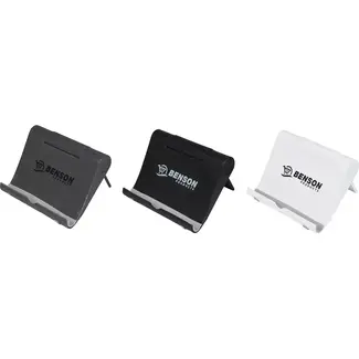 Benson Verstelbare telefoonhouder - 270° hoek - anti-slip - compact en opvouwbaar - zwart, grijs of wit
