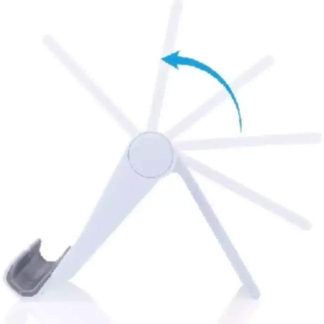 Benson Verstelbare telefoonhouder - 270° hoek - anti-slip - compact en opvouwbaar - zwart, grijs of wit