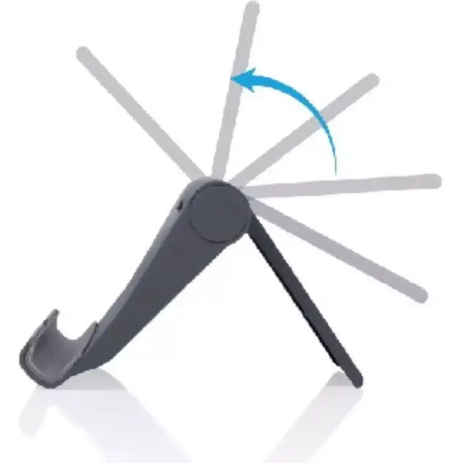 Benson Verstelbare telefoonhouder - 270° hoek - anti-slip - compact en opvouwbaar - zwart, grijs of wit