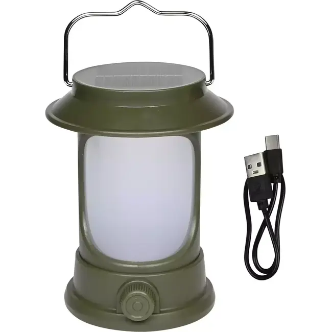 Benson Campinglamp - Solar oplaadbaar - Dimbaar - USB-C - IP44 - 18 cm - Warm wit licht