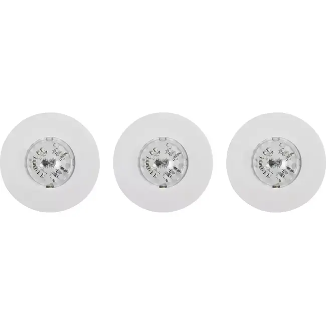 Benson LED disco party licht - RGB LED - afstandsbediening - 3 stuks - ø 80 mm - IP20