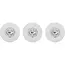 Benson LED disco party licht - RGB LED - afstandsbediening - 3 stuks - ø 80 mm - IP20