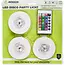 Benson LED disco party licht - RGB LED - afstandsbediening - 3 stuks - ø 80 mm - IP20