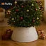 Ruhhy kerstboomhoes 60x22 cm wit met zilver – elegante afwerking voor je kerstboom