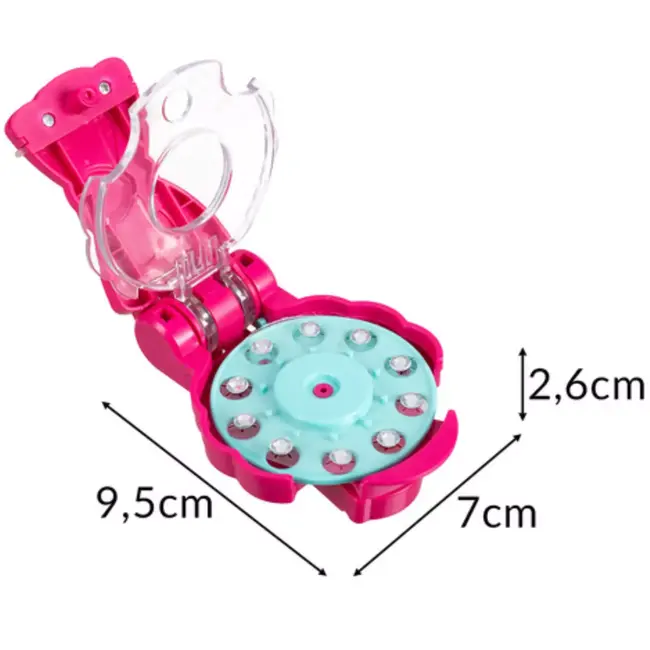 Ruhhy Decoratiemachine met 180 kristallen – snelle en veilige styling voor haar en kleding