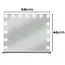 Soulima LED cosmeticaspiegel 58x46 cm met 15 lampen en instelbare lichtkleuren