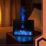 RUHHY aroma diffuser 250 ml met LED haardvlam-effect, timer en automatische uitschakeling