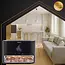 RUHHY aroma diffuser 250 ml met LED haardvlam-effect, timer en automatische uitschakeling